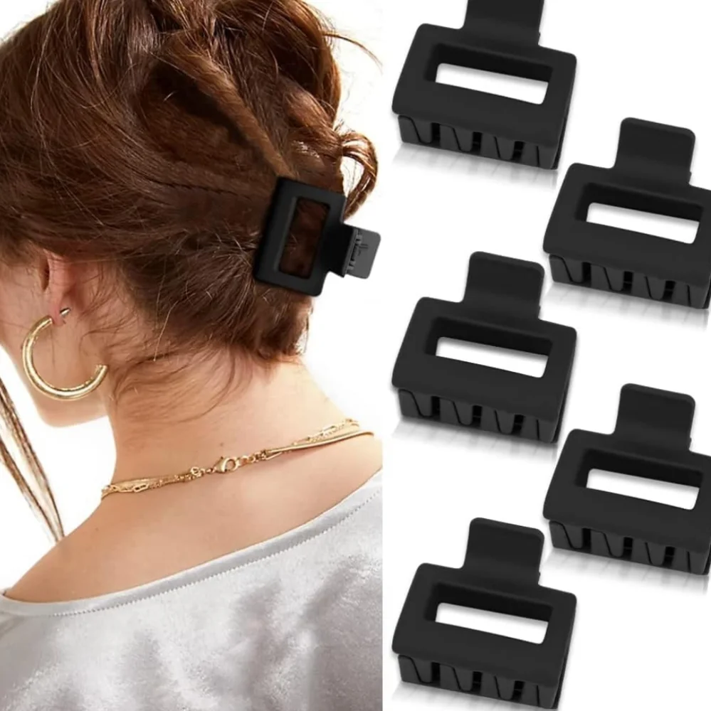 5 mini hair clips